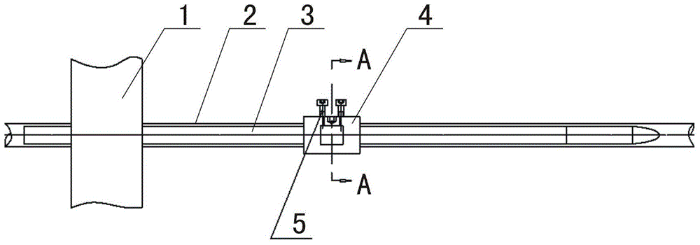 Scribing combined tool for pasting strain gage of fuel assembly