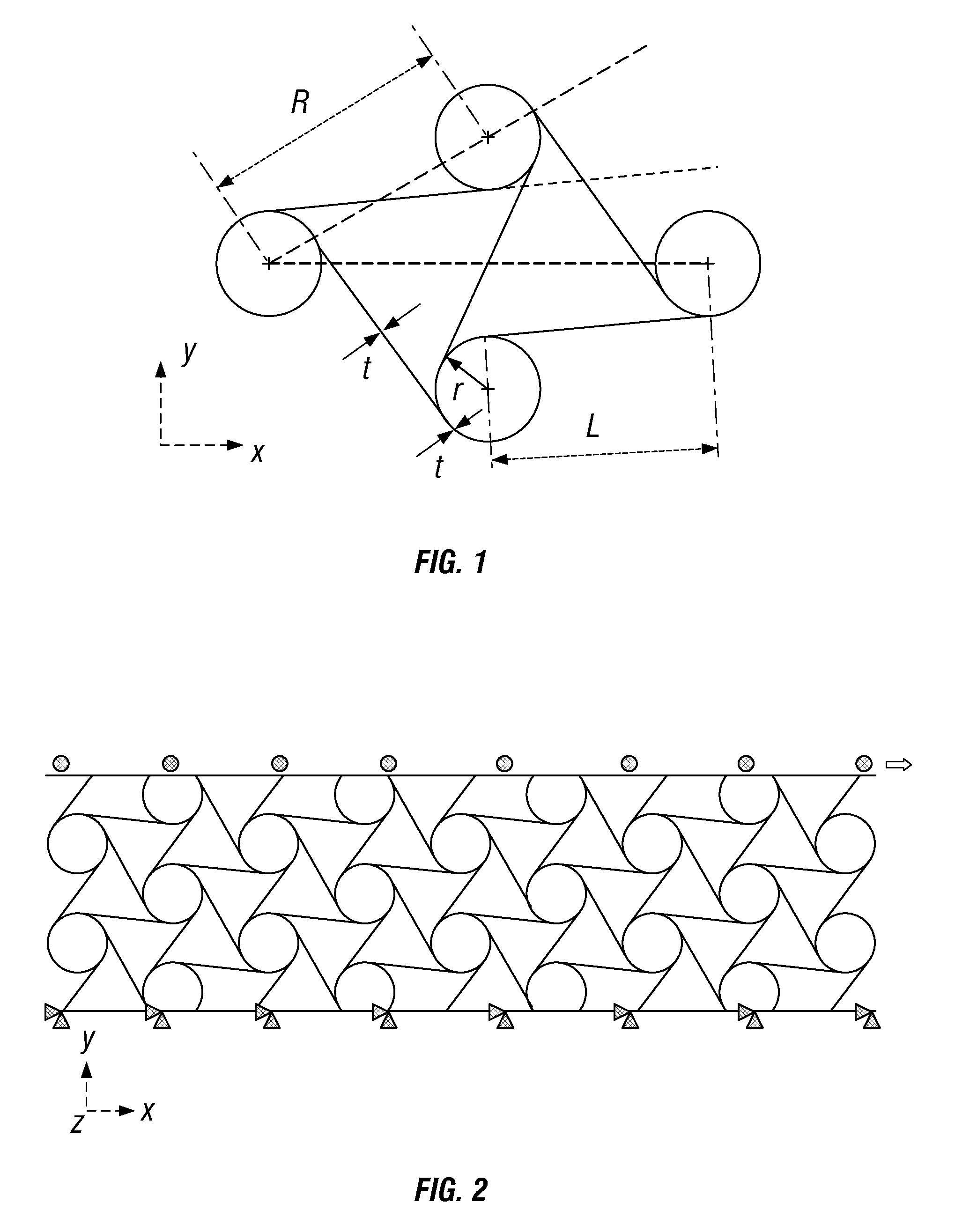 Chiral honeycomb meso-structures for shear flexure