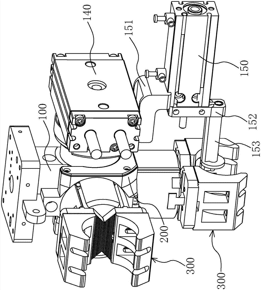 Swinging type rotation gas claw device