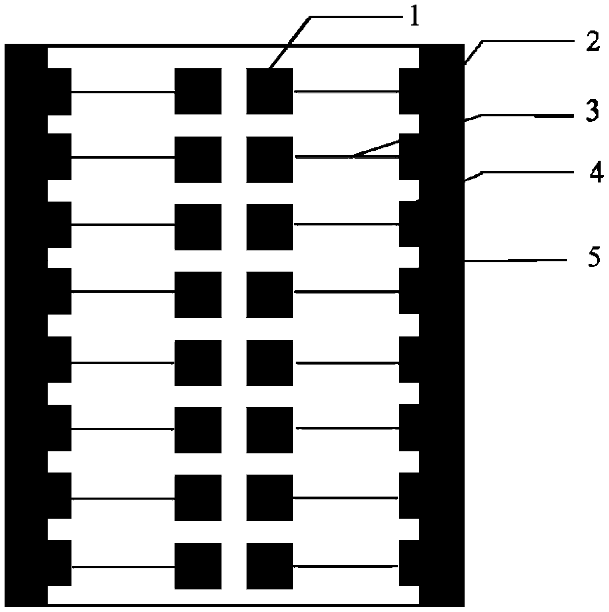 Vertical multi-electrode impedance sensor for real-time monitoring of 3D tumor cell migration and preparation method thereof