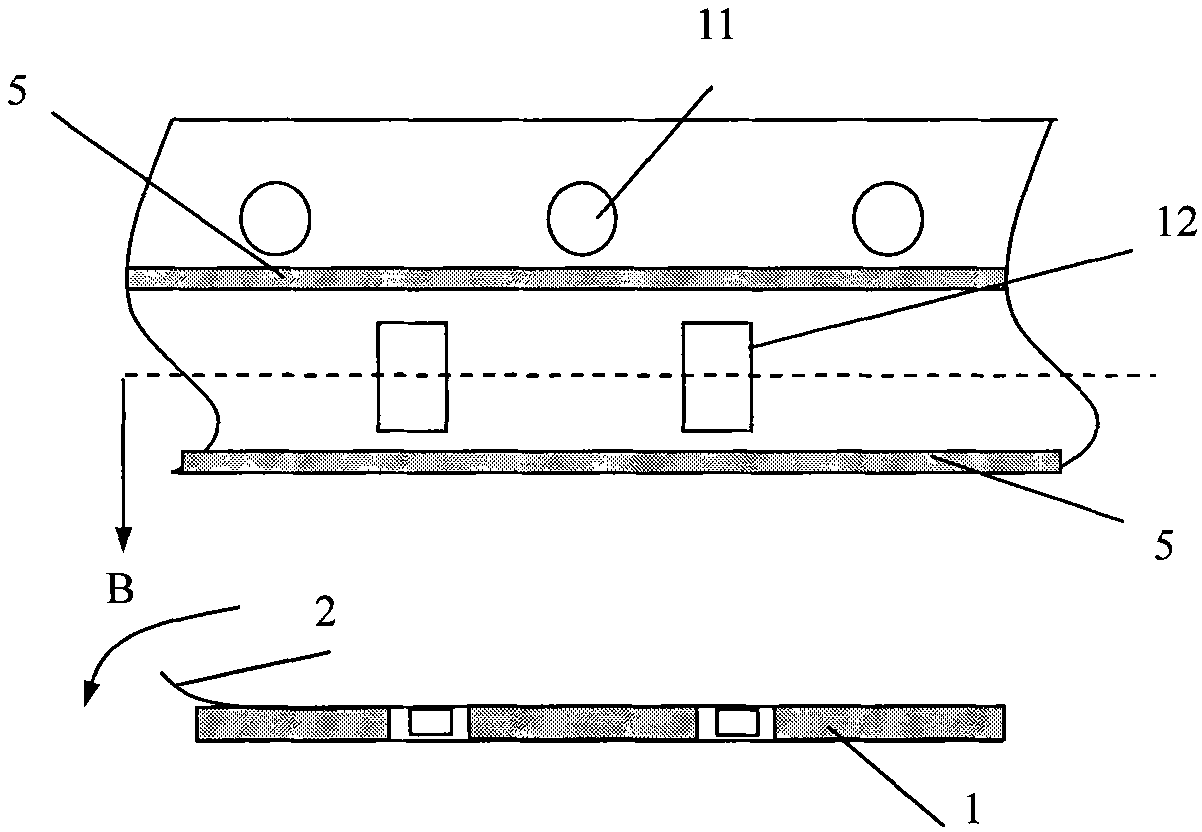 Tape package of chip components and preparation method and device thereof