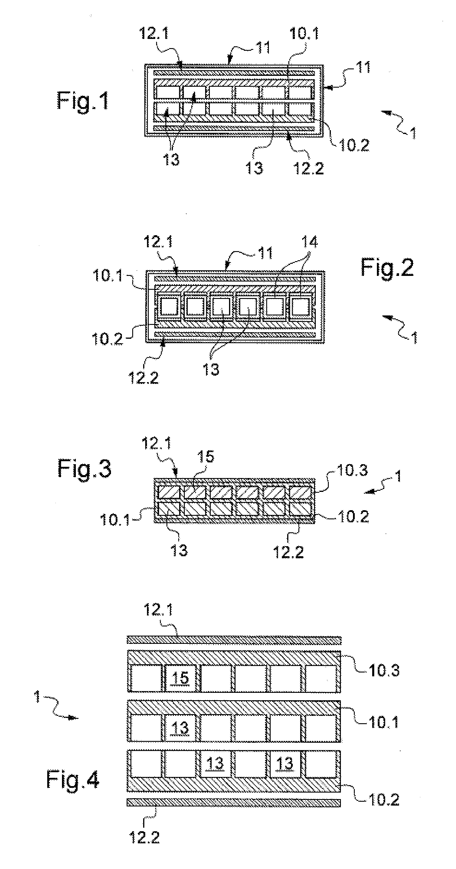 Method for Manufacturing a Heat Exchanger Containing a Phase-Change Material, Exchanger Obtained and Uses at High Temperatures