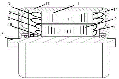 A kind of excitation integrated brushless synchronous motor