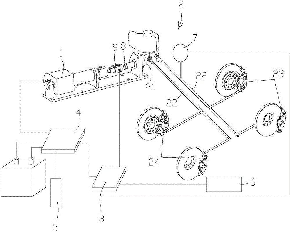 Unmanned vehicle braking control system and method