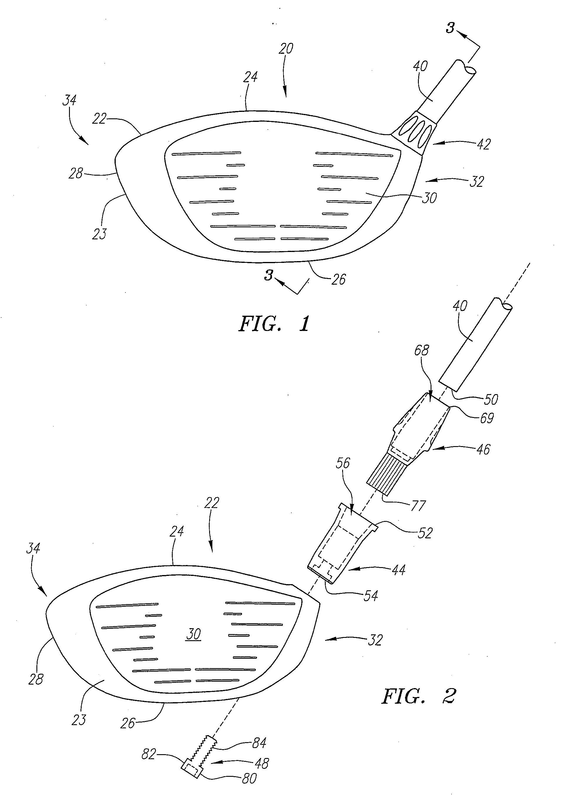 Golf Club with Interchangeable Head-Shaft Connection