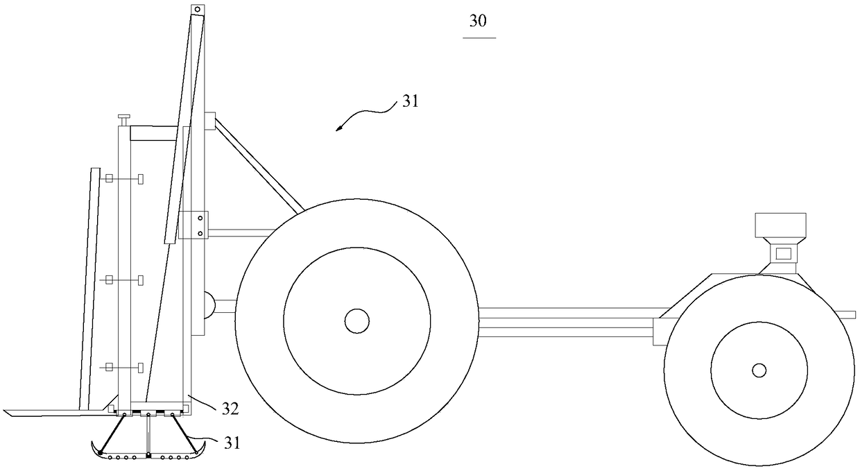 Windrower for ridges