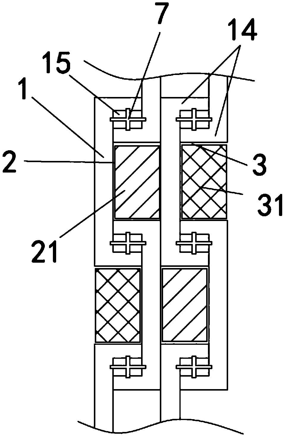 A residential wall structure and its construction method
