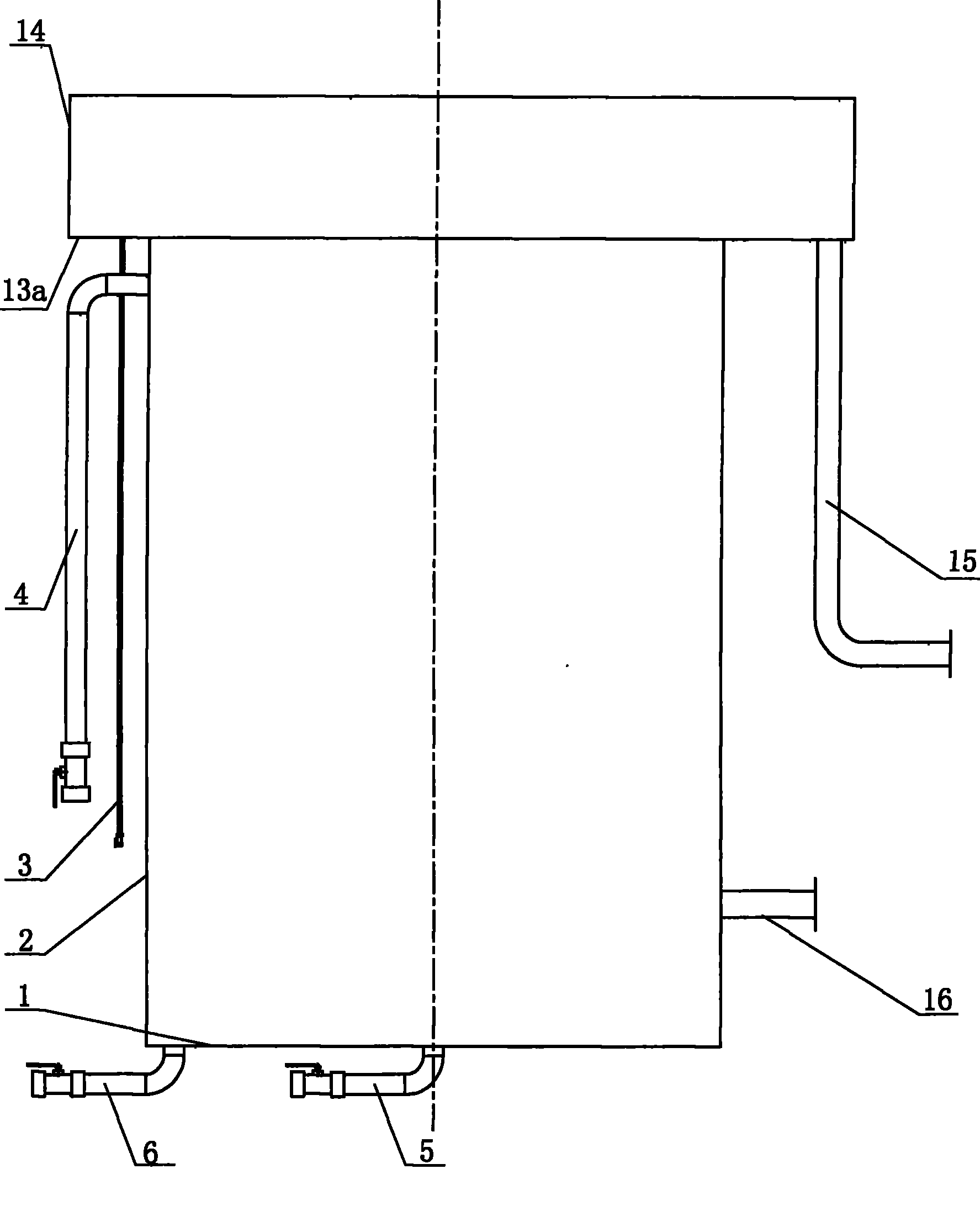 Gas floatation separation device