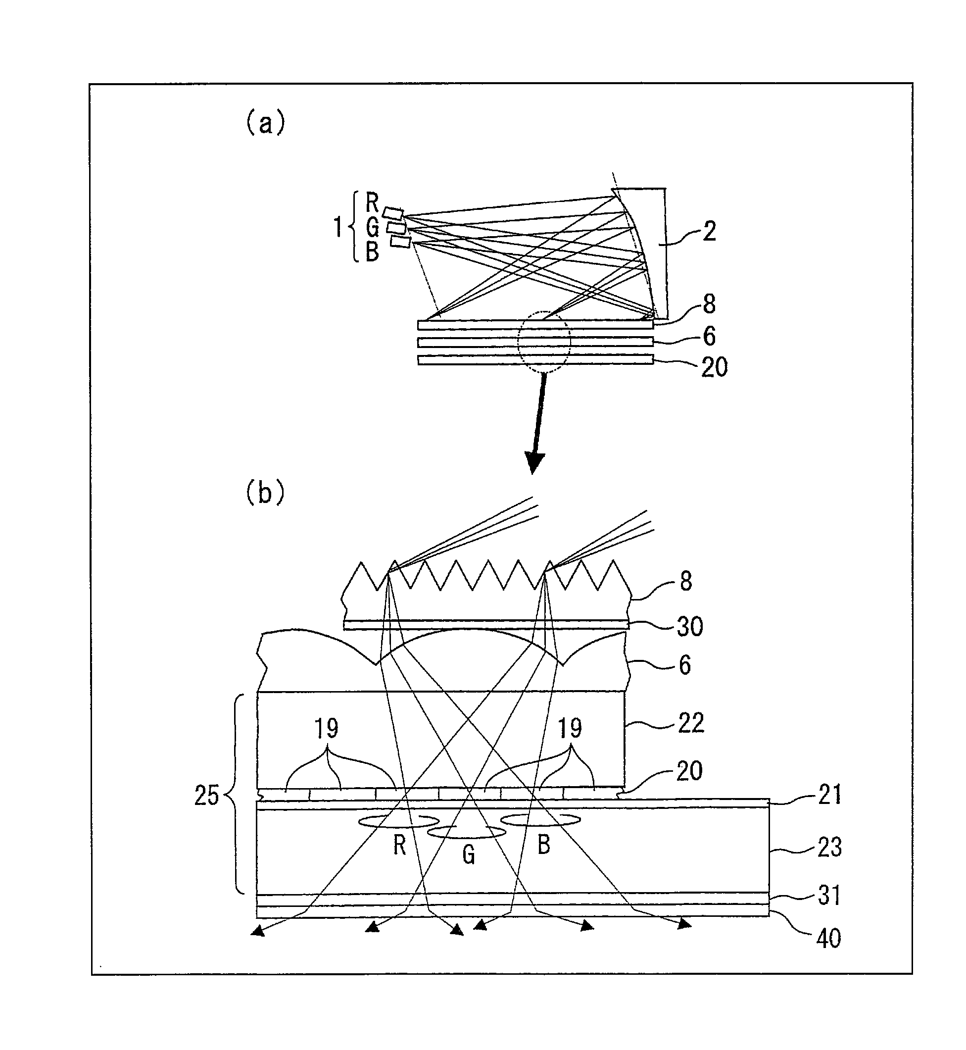 Thin backlight system and liquid crystal display device using the same