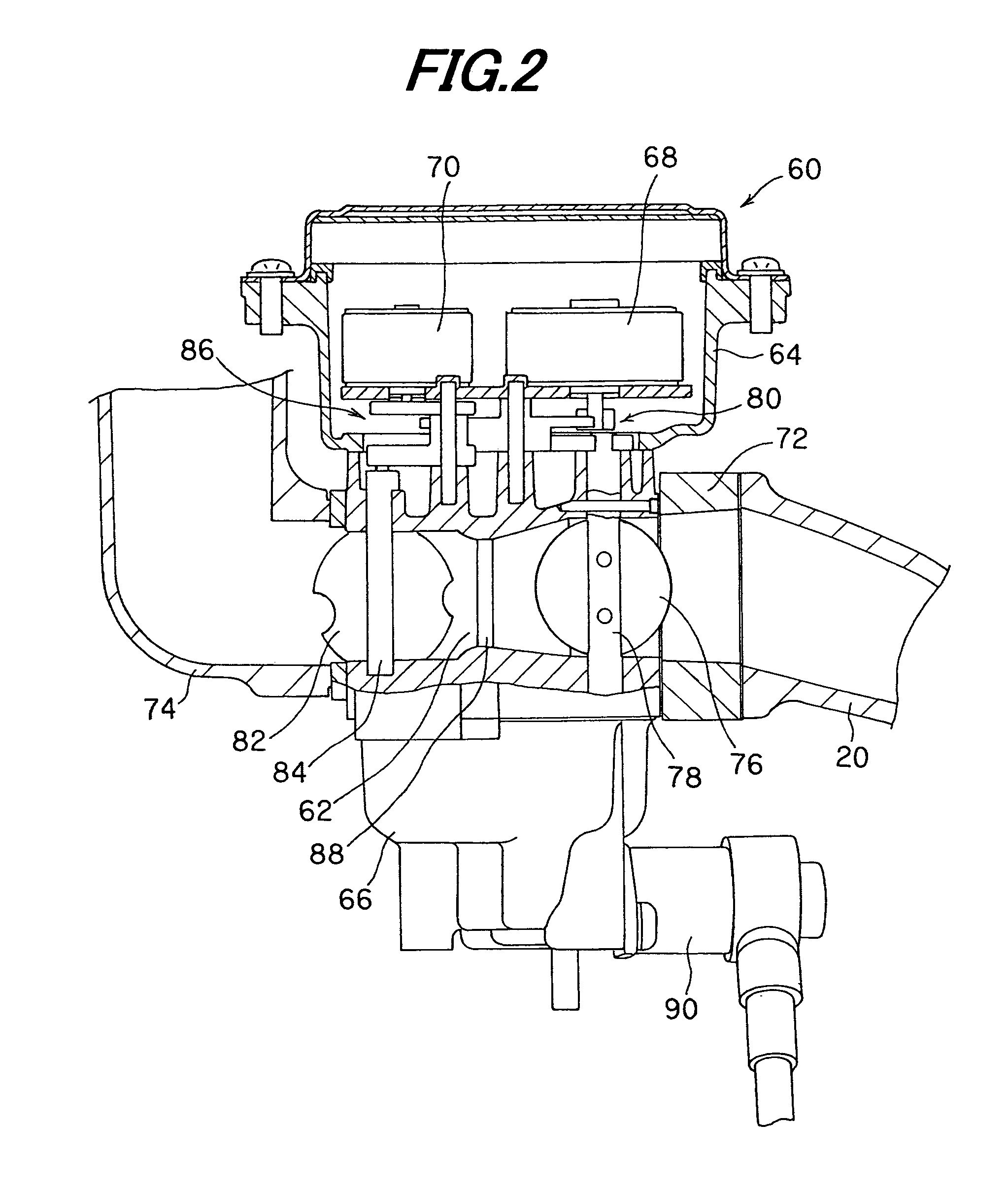 Electrically-actuated throttle device for general-purpose engine