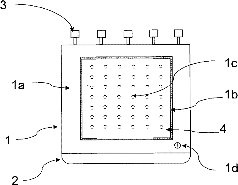 Device for bearing transparent conductive film glass during thinning single surface and thinning method for transparent conductive film glass