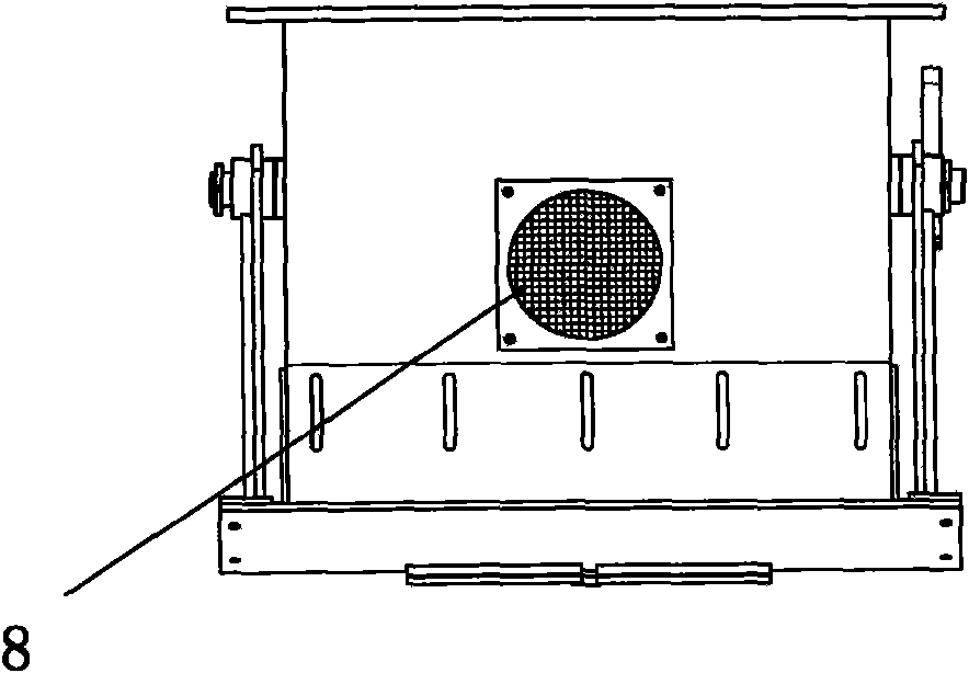 Water filtering device of palate-type gate