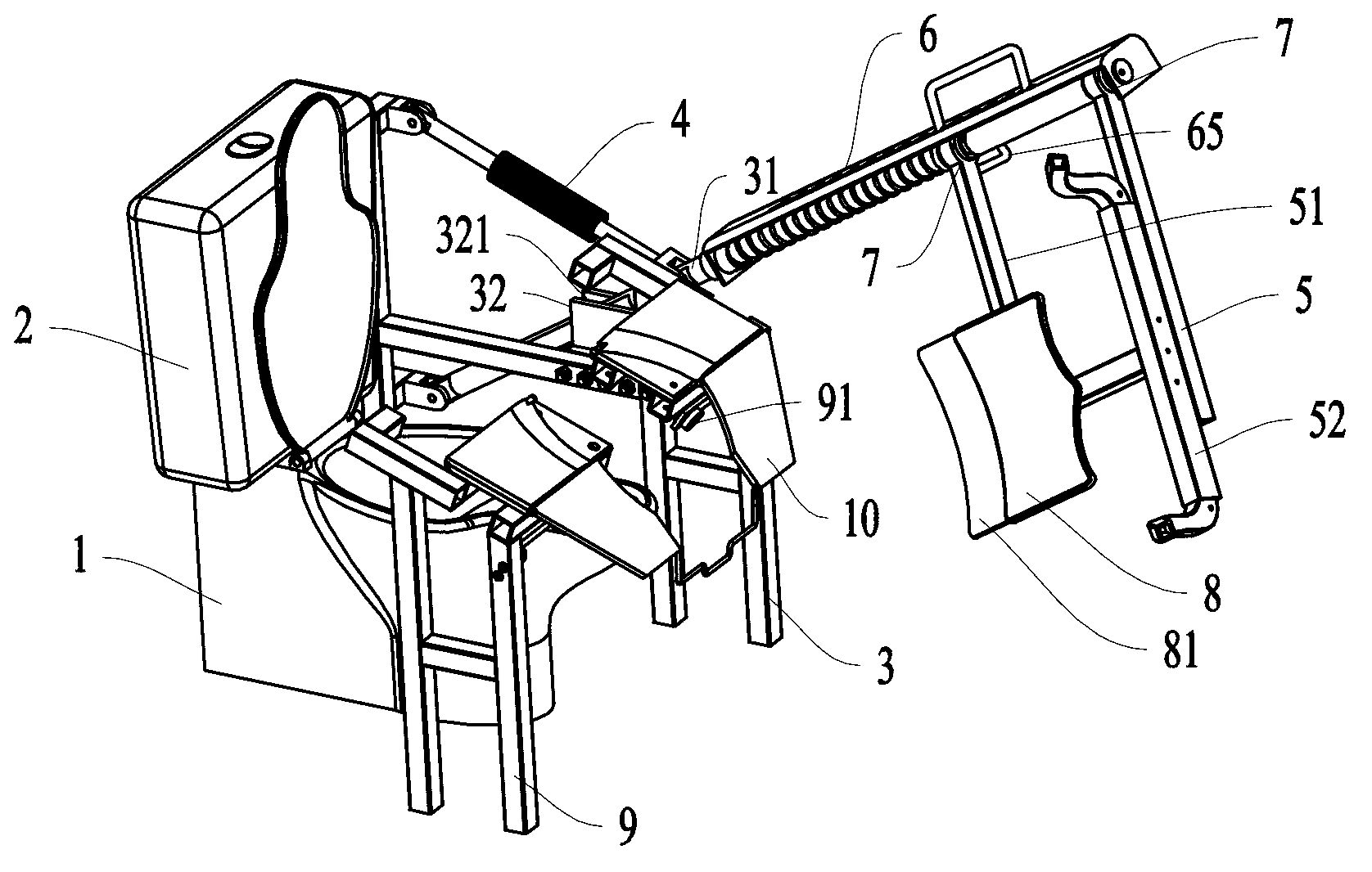 Cross-infection-preventing sanitary closestool