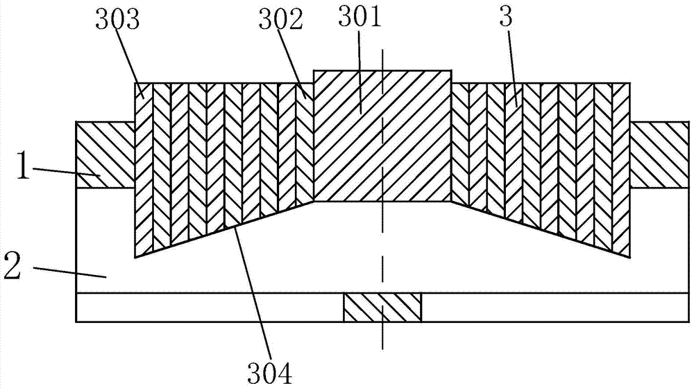 A combined positioning device for processing with adjustable positioning aperture