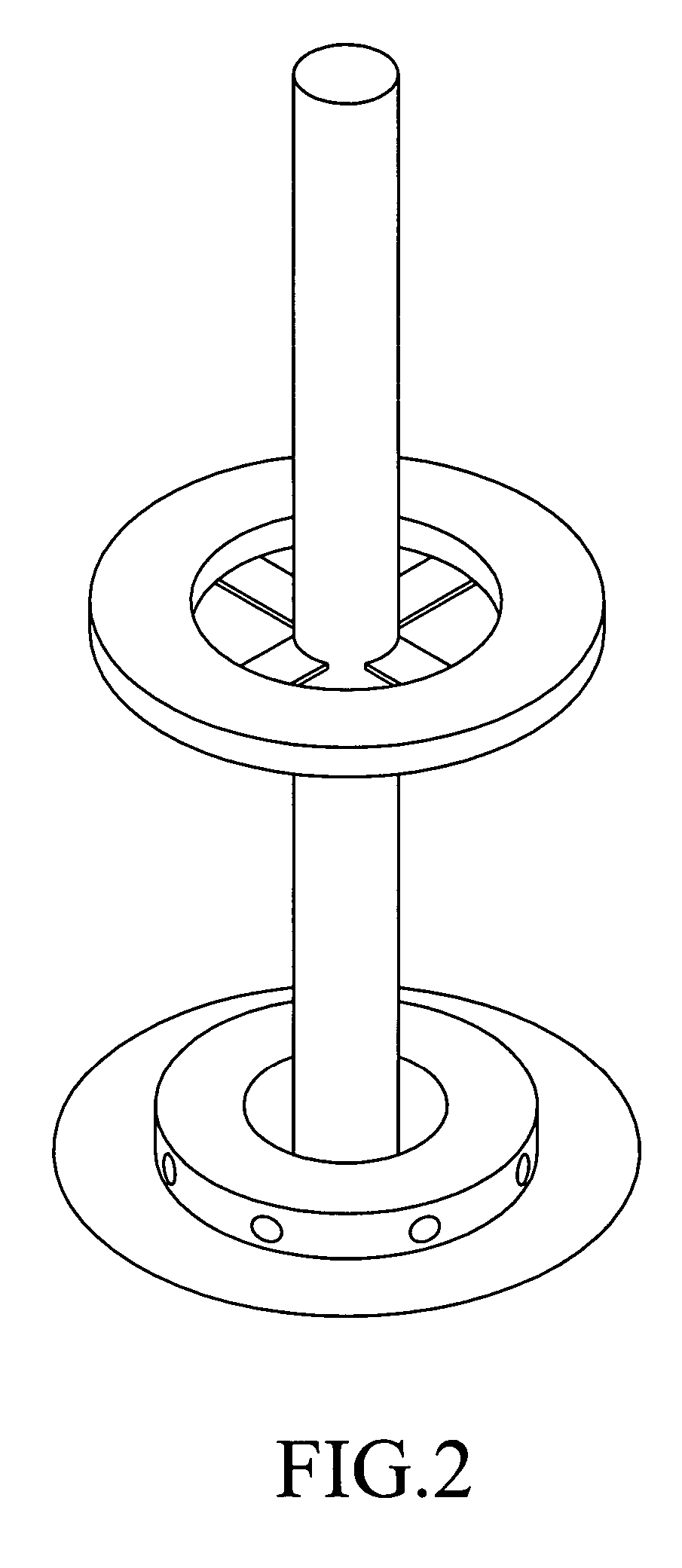 Support structure for radiative heat transfer