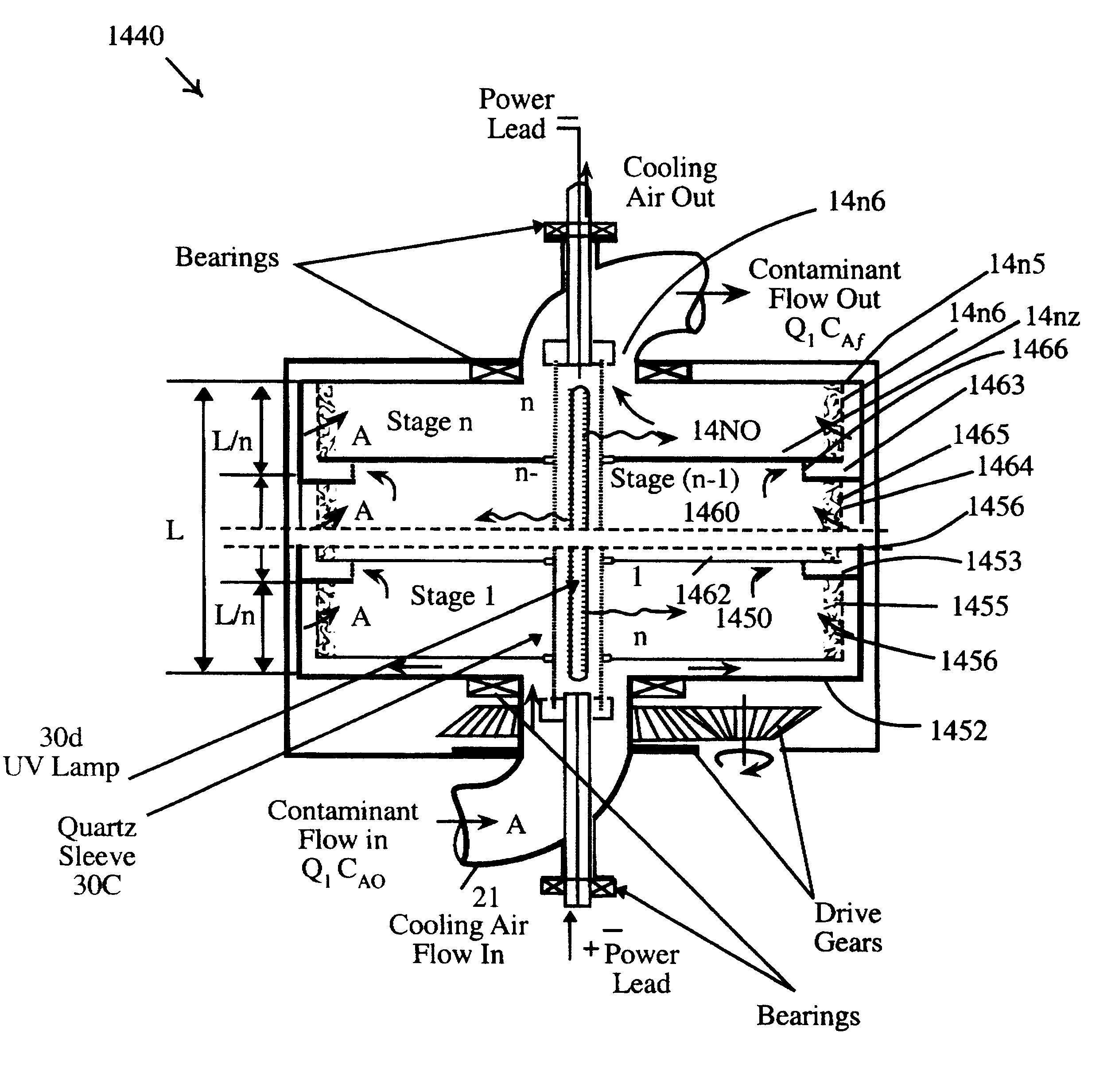 Apparatus for low flux photocatalytic pollution control