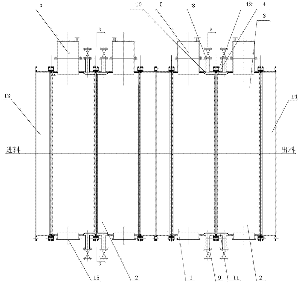 A directional flow electrolysis process