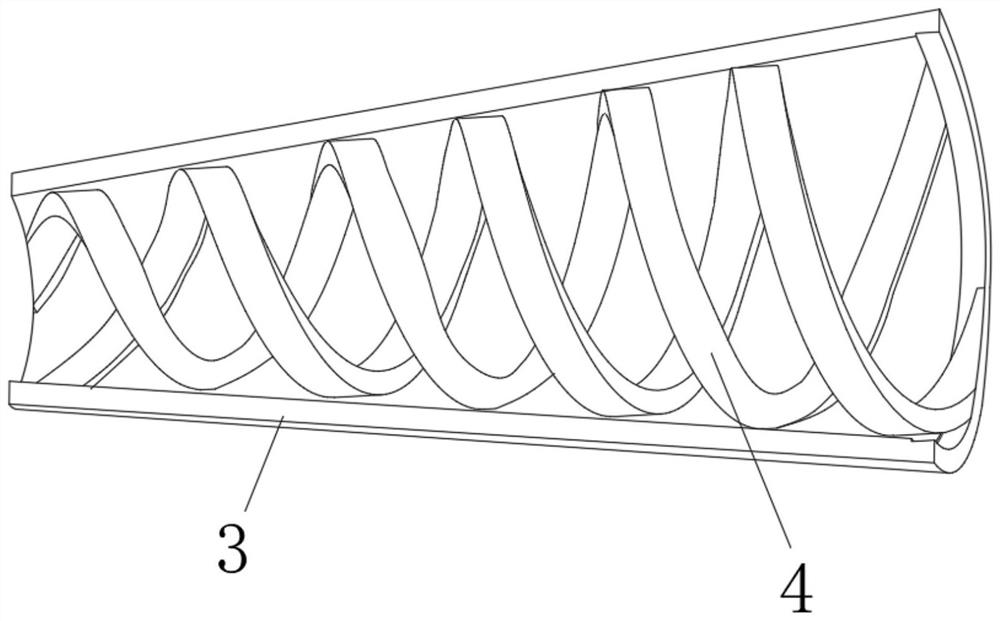 Tubular feeding mud-water separation environment-friendly treatment device