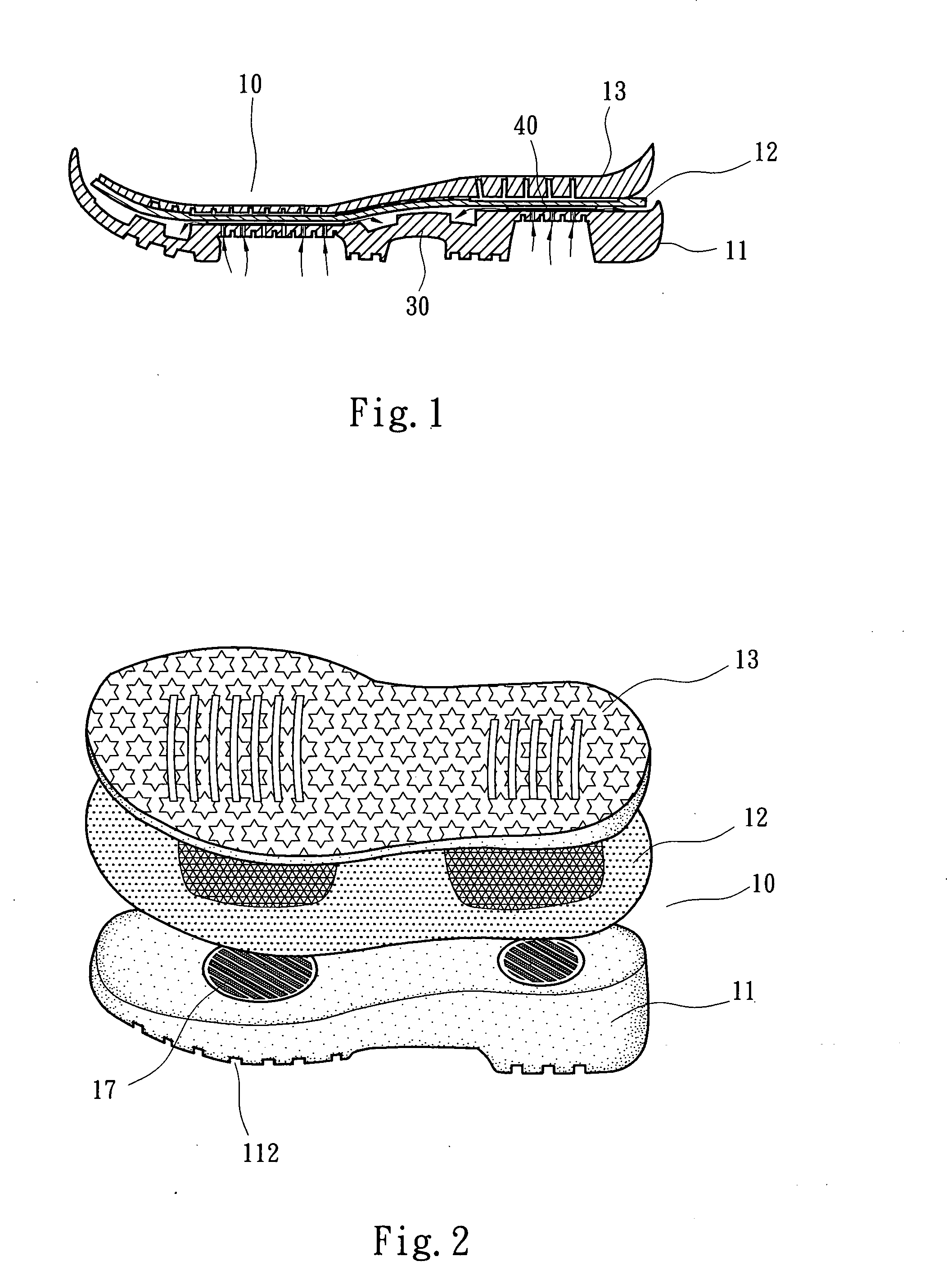 Sole structure with complex waterproof and gas-permeable material and manufacturing method thereof