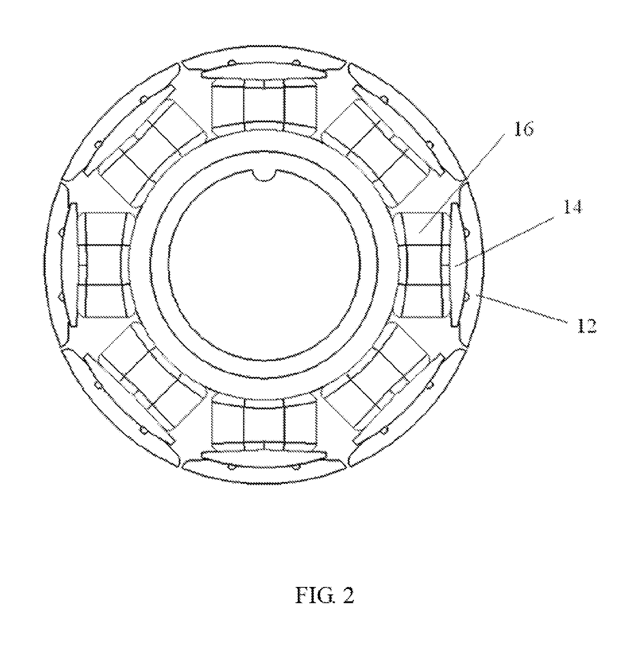 Single-phase outer-rotor motor and stator thereof