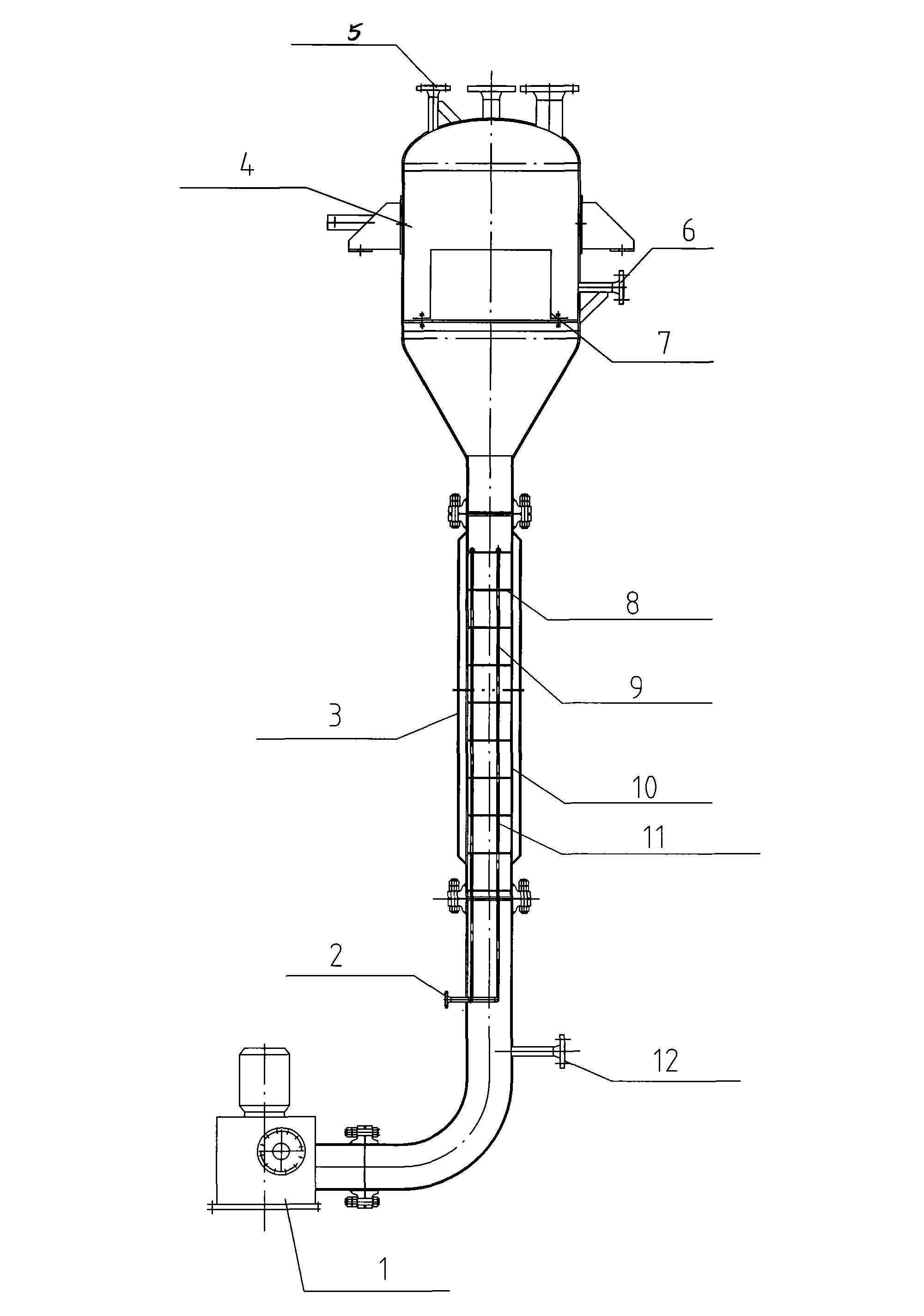 Method and device for producing N-phosphono methyl glycine