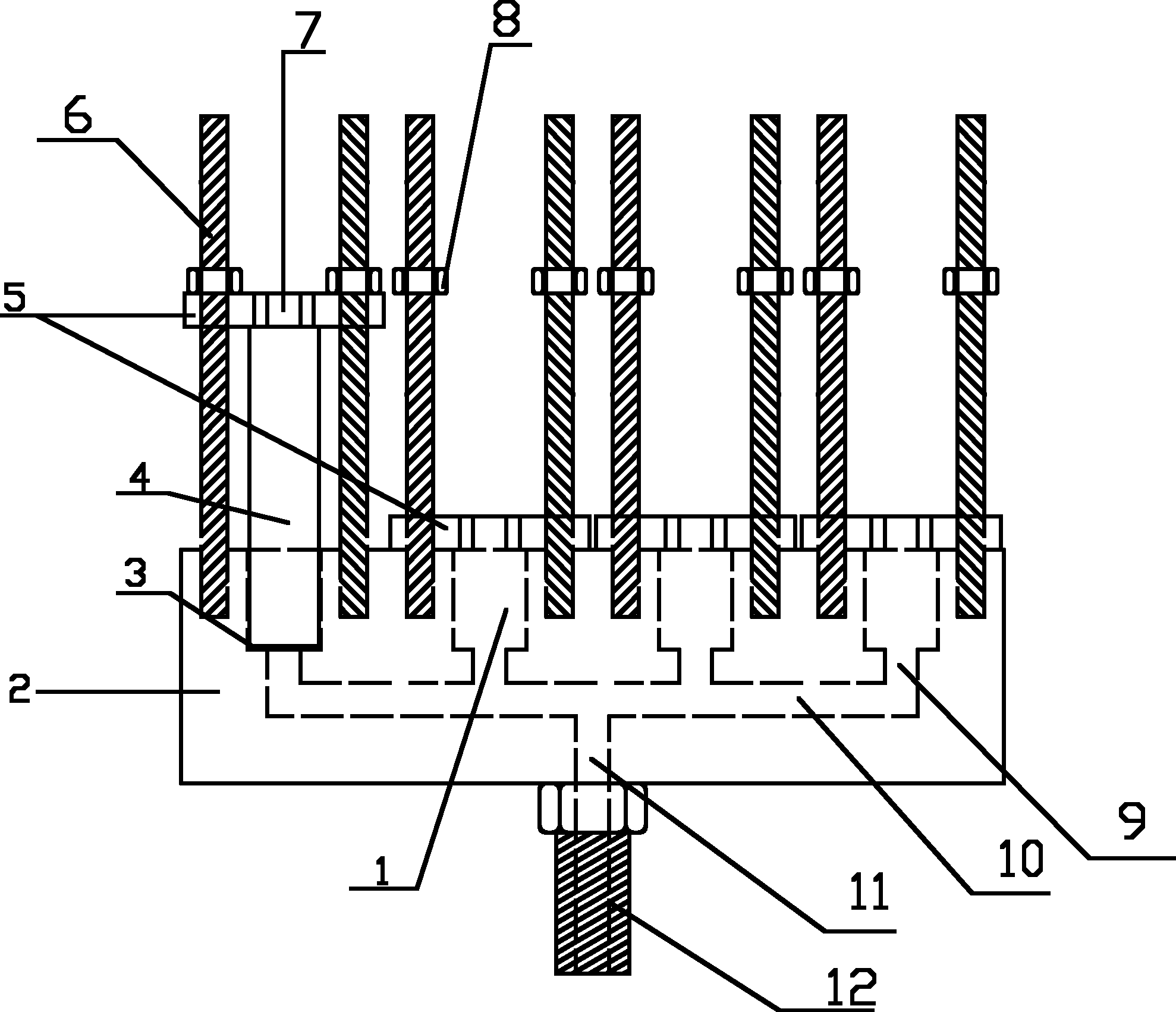 Tightening device communicated with multiple osmometers