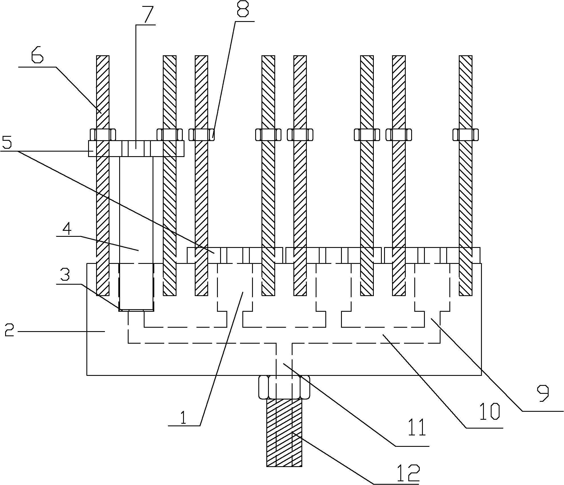 Tightening device communicated with multiple osmometers