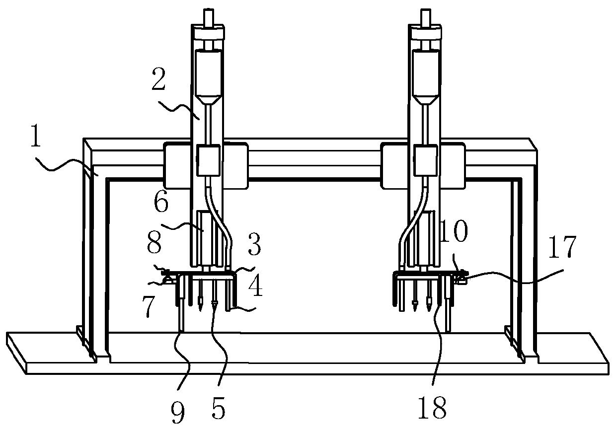 Double-wire automatic submerged arc welding machine