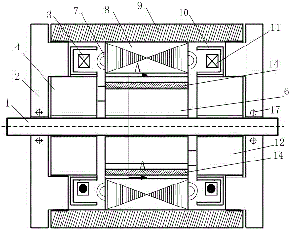 Rotor magnetic circuit independent hybrid pole synchronous motor