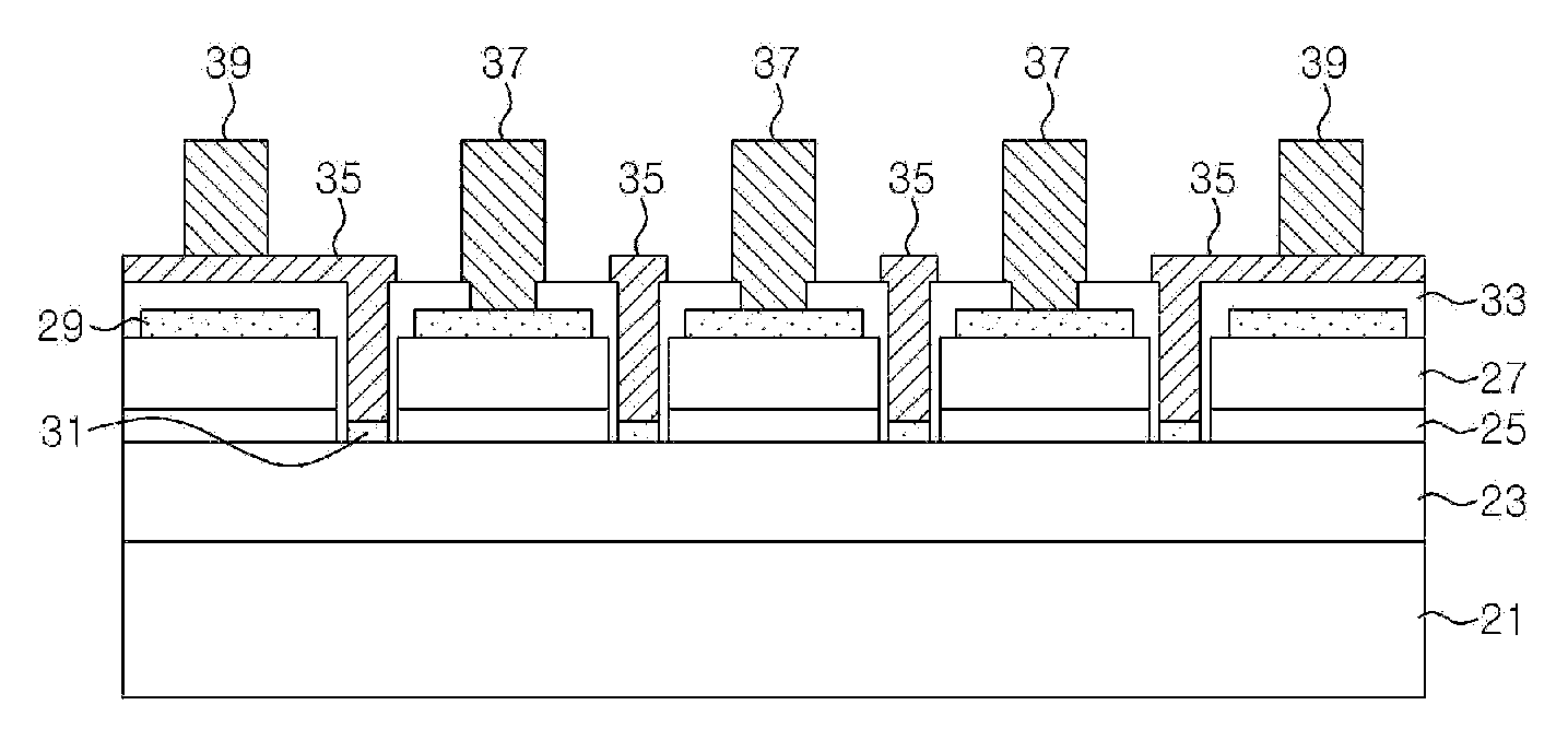 Light emitting diode with improved current spreading performance