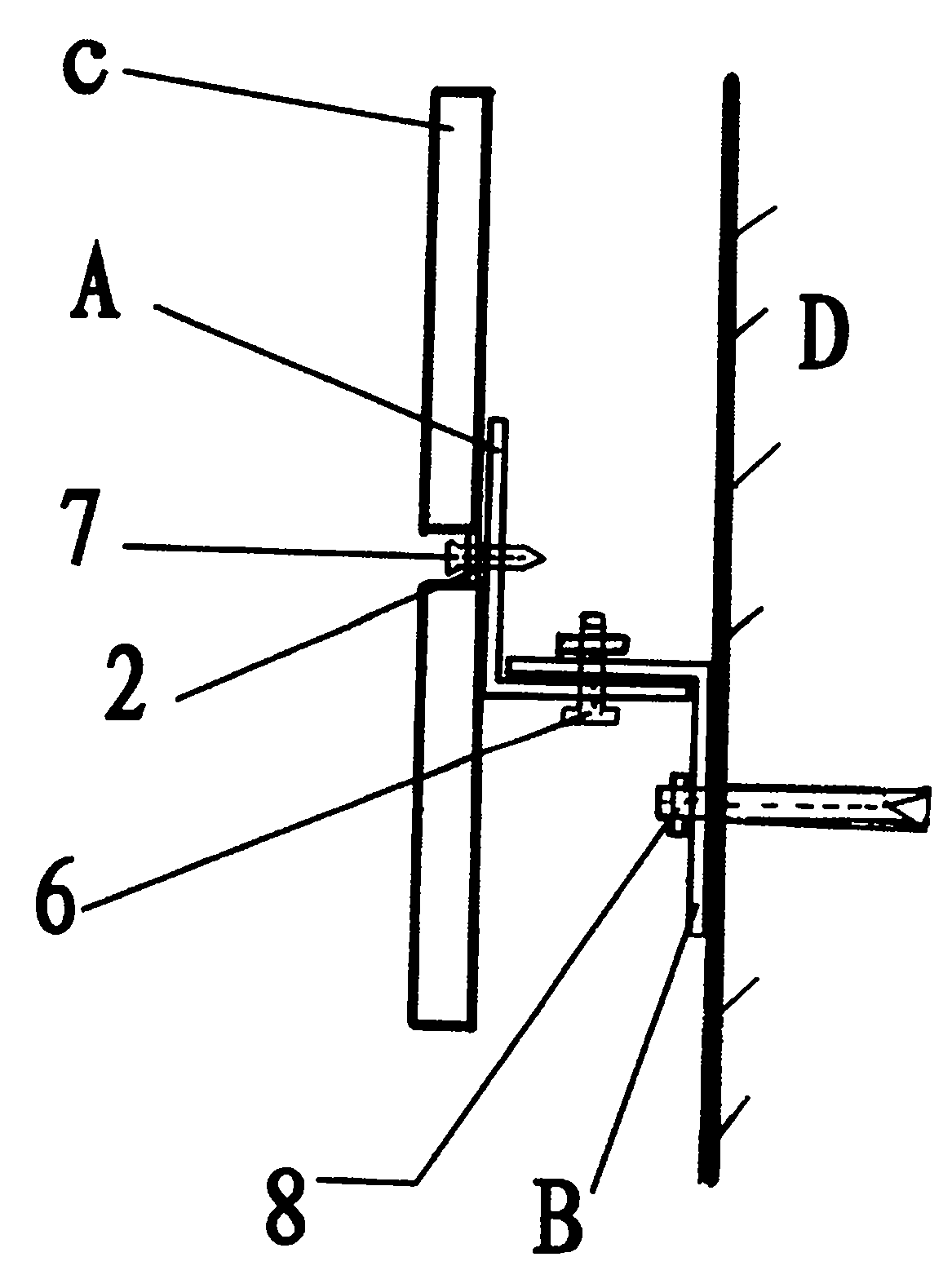Curtain wall dry hanging multidirection adjusting pendant and construction method thereof