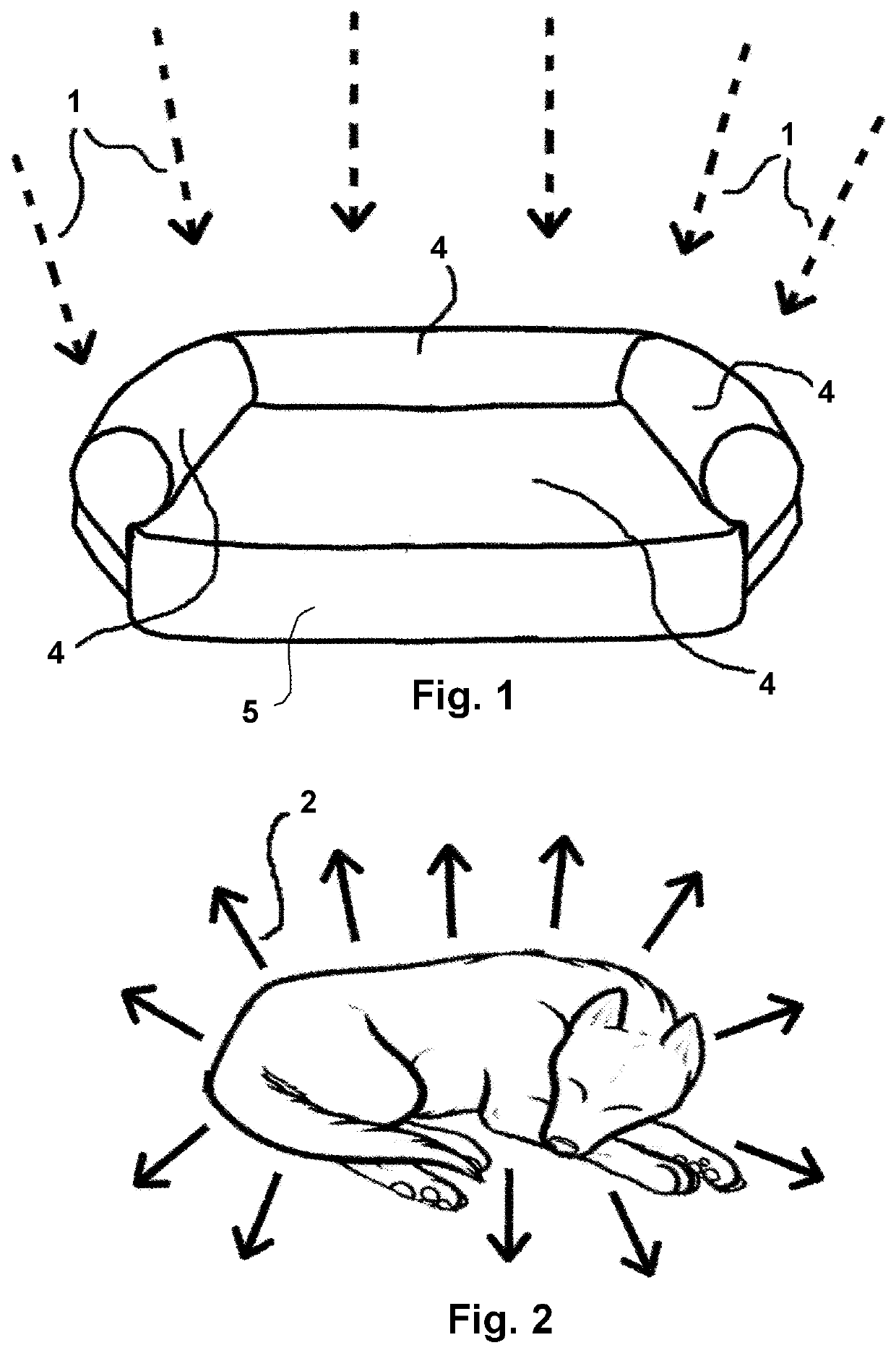 Method and apparatus that use the spectral reflectance characteristics of a reflector matrix, or other spectral filters, to limit available broad spectrum electromagnetic energy, reflected toward a patient target, to specific infrared bandwidths, to increase the effectiveness, comfort and/or duration of thermotherapy