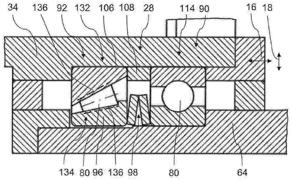 Support assembly for the screw of a decanter screw centrifuge