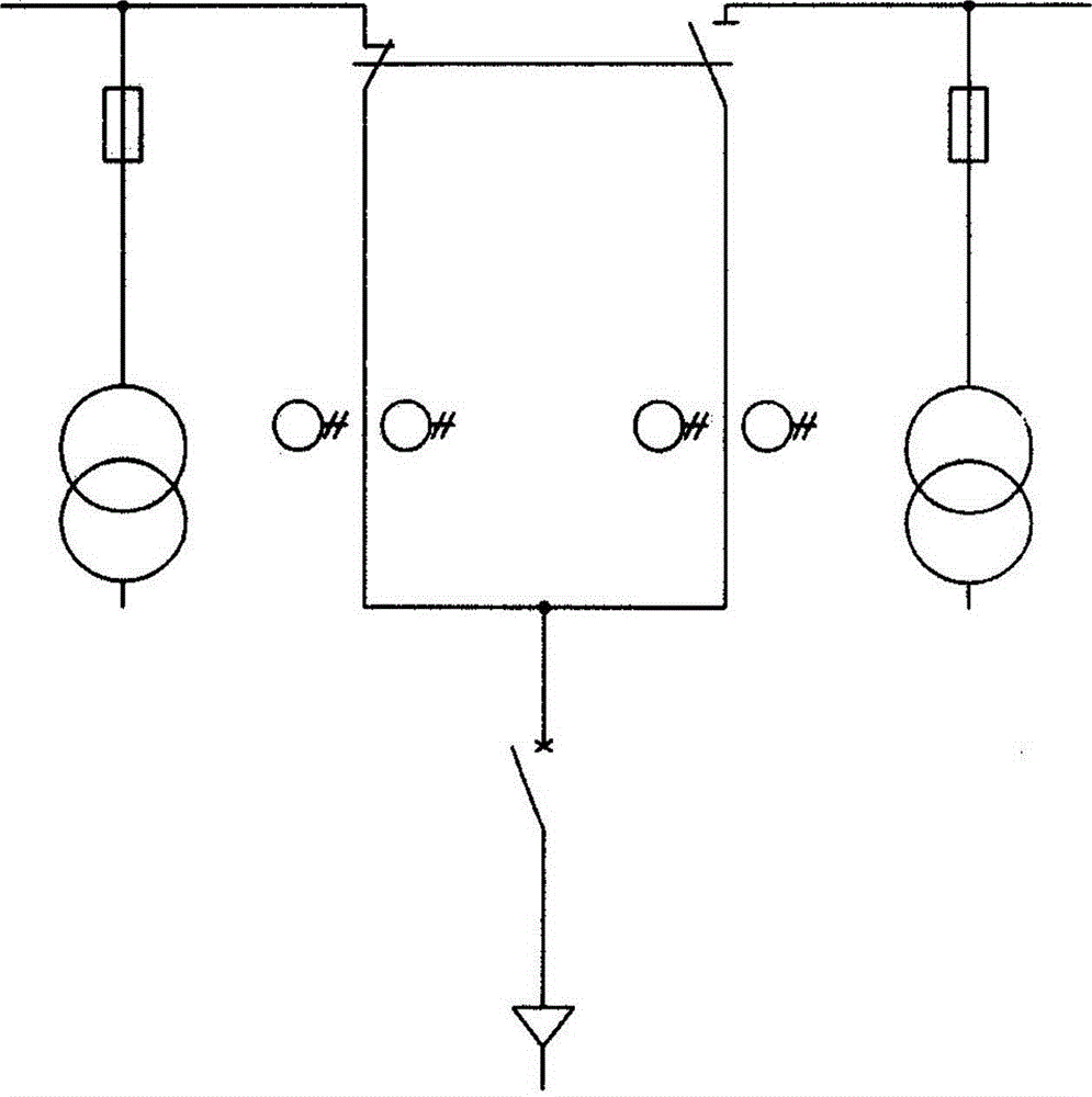 Outdoor high-voltage double power supply vacuum breaker