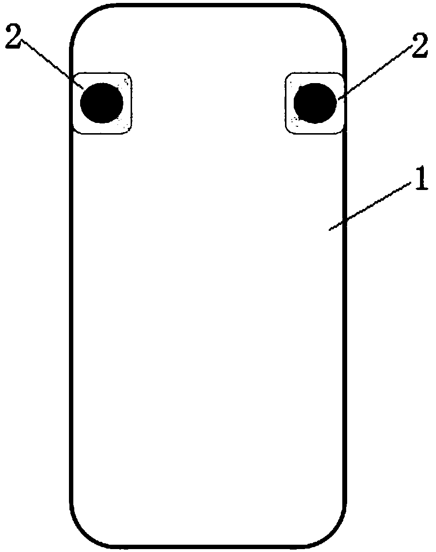 Symmetric bilateral turnover dual-camera structure based on full-screen mobile phone