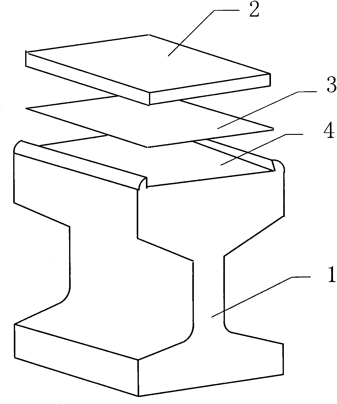 Steel-aluminum composite contact rail and manufacturing method thereof