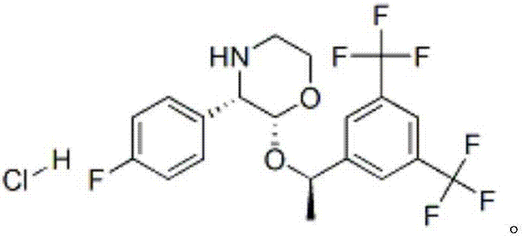 Method for detecting aprepitant intermediate