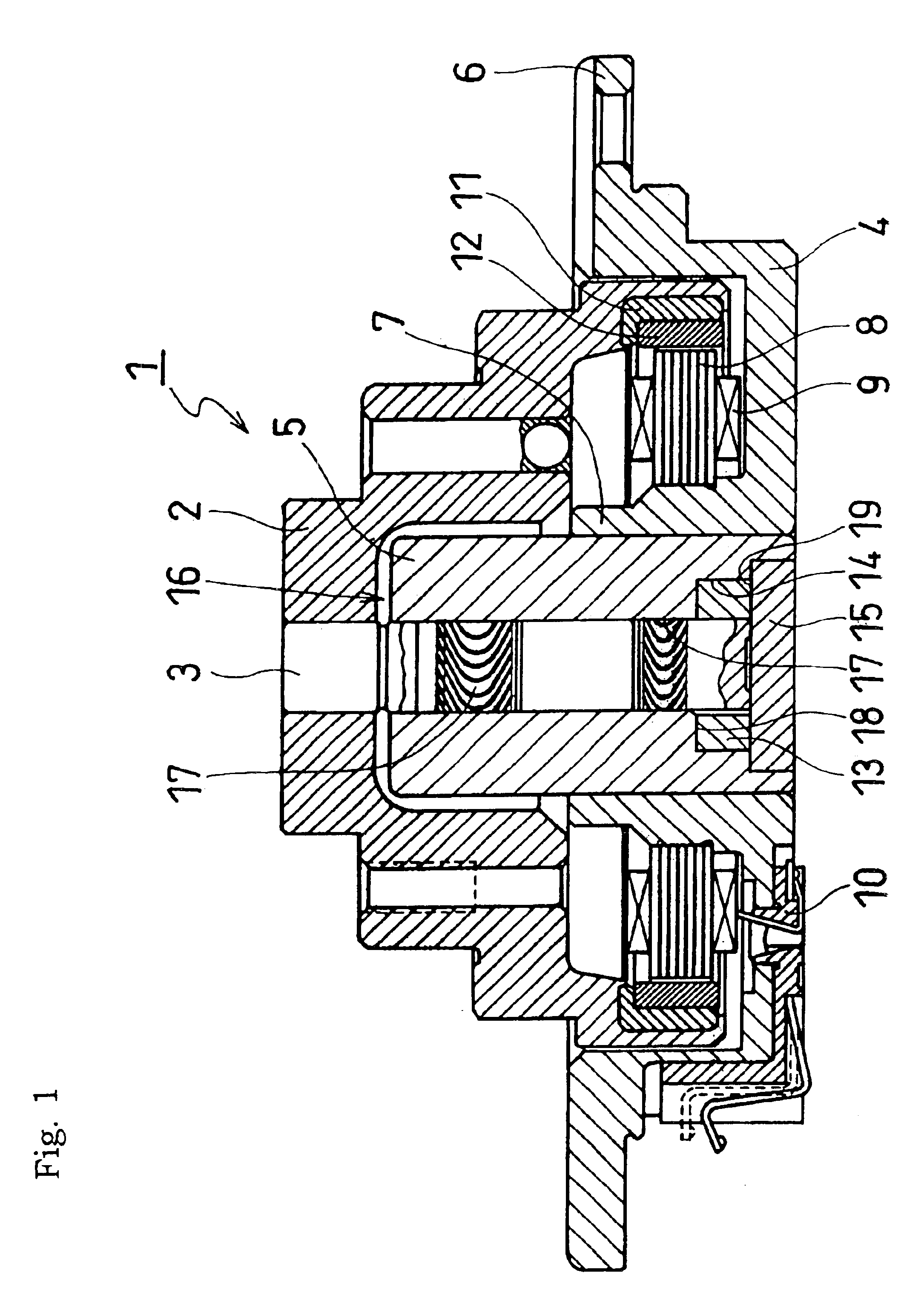 Hydrodynamic pressure bearing system and spindle motor using the same