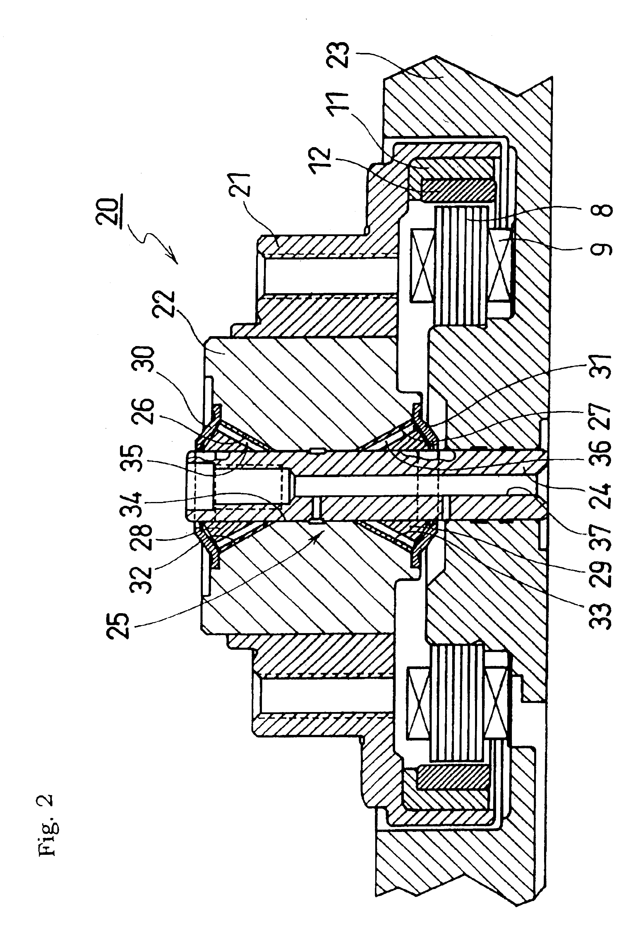 Hydrodynamic pressure bearing system and spindle motor using the same