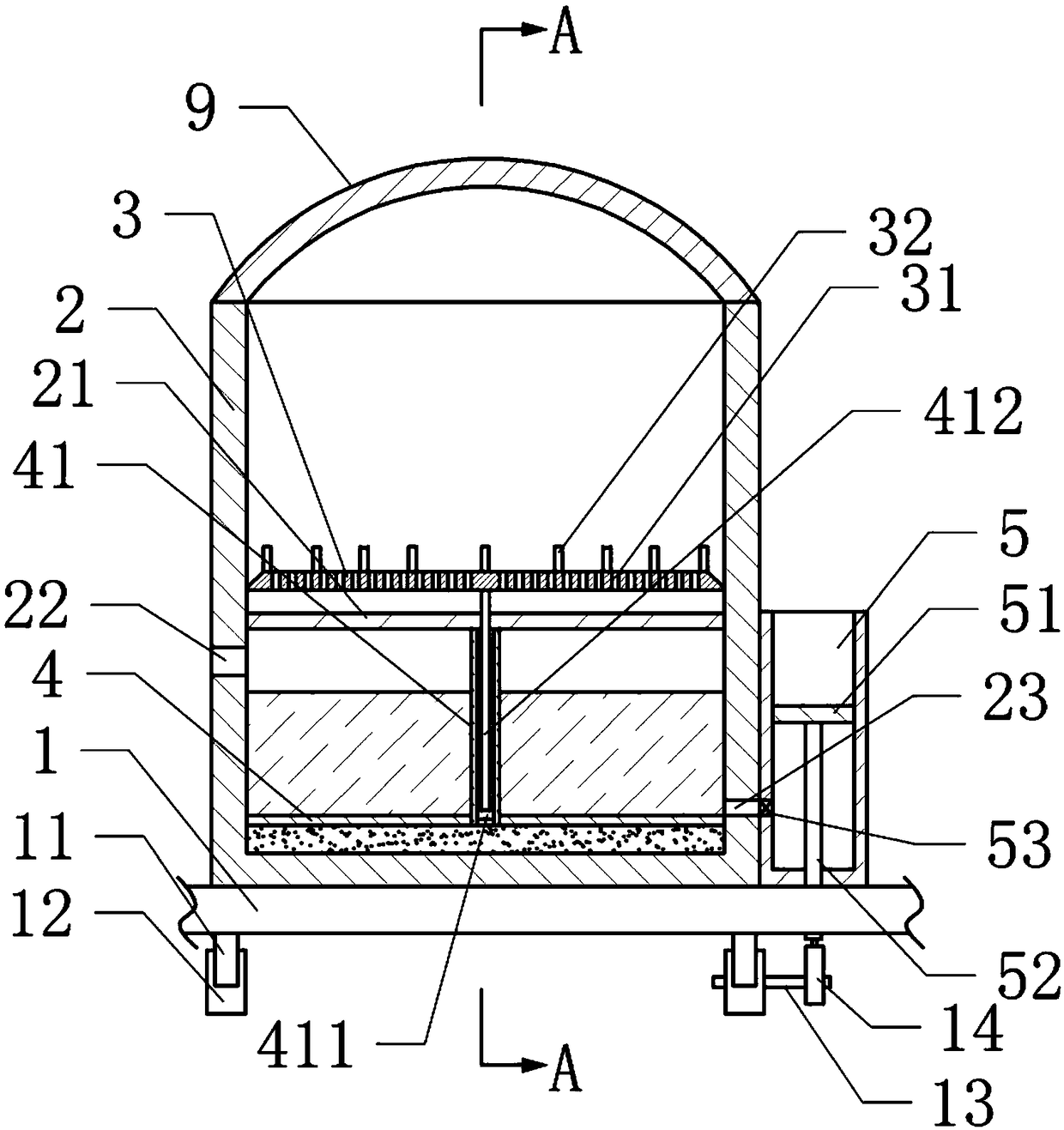 Cleaning and disinfecting device