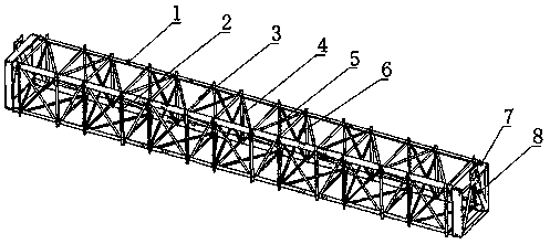 Groove type solar torque box structure connected in full-hinge manner