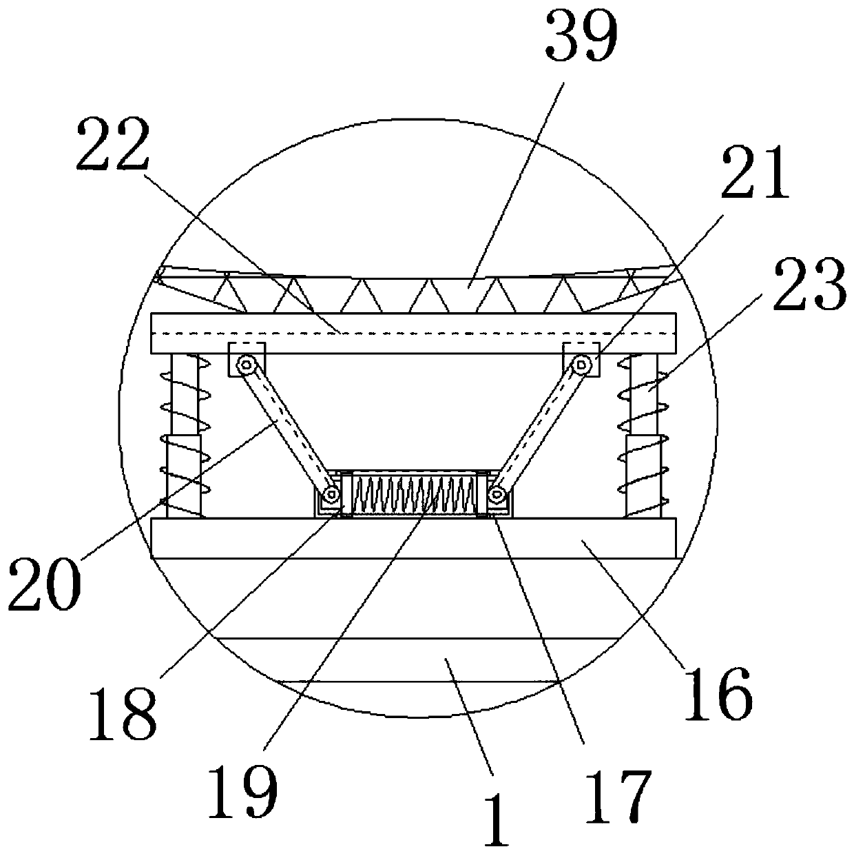Head stabilizing device for ophthalmologic operation and using method thereof