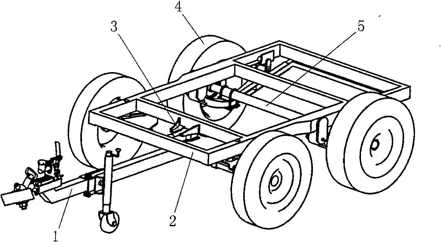 Small four-wheel trailer