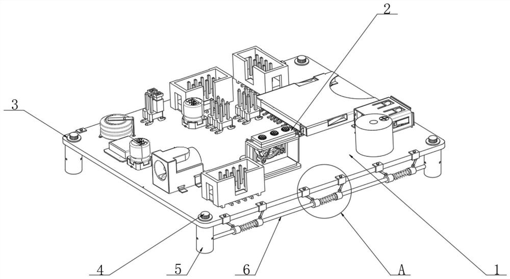 Circuit board convenient to fixedly install