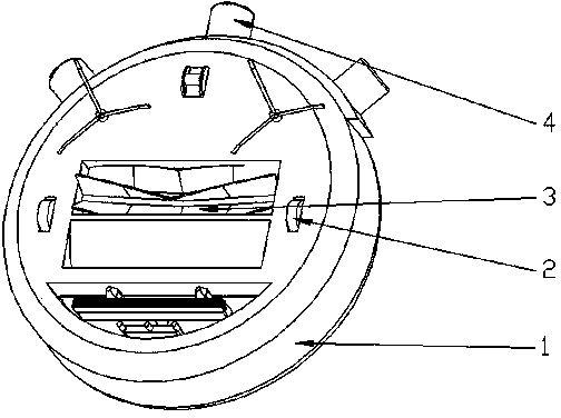 Automatic floor cleaning device for domestic use