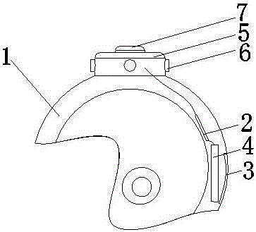 Police helmet with camera information identification function