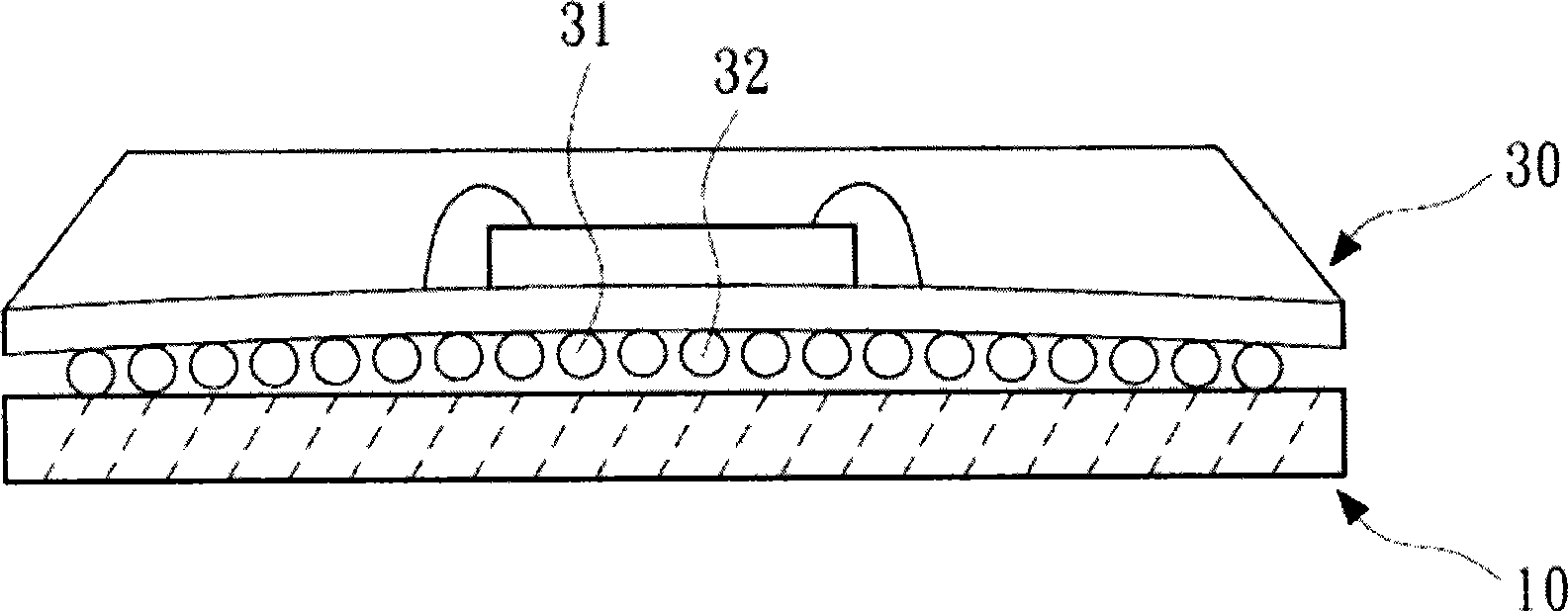 Conductive rubber having conducting wire evagination for test