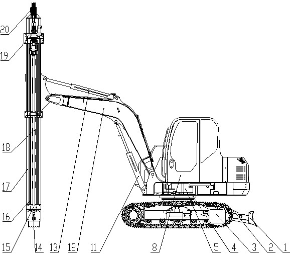 Cutting drilling machine
