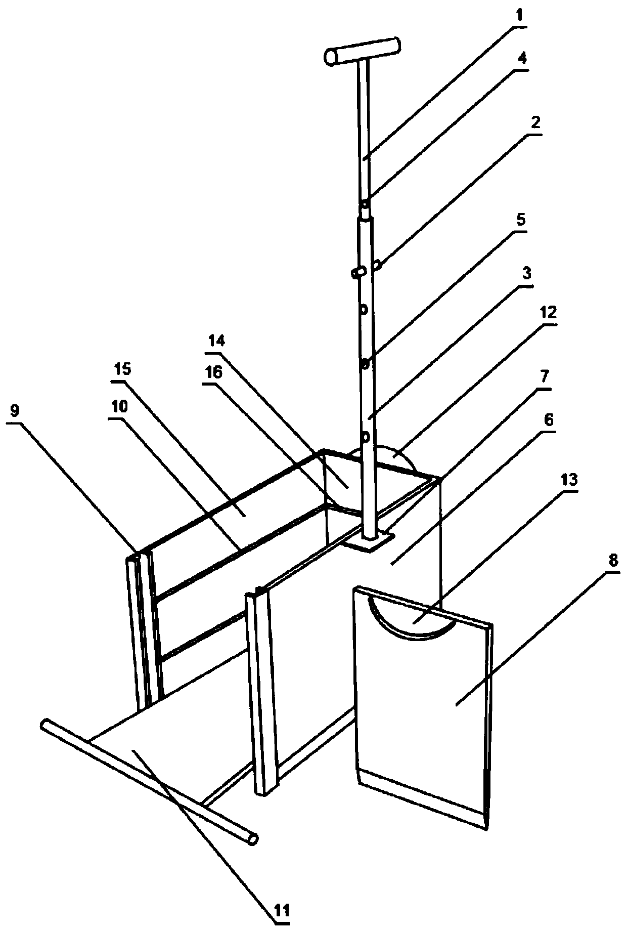 Field rice root system sampling device and method