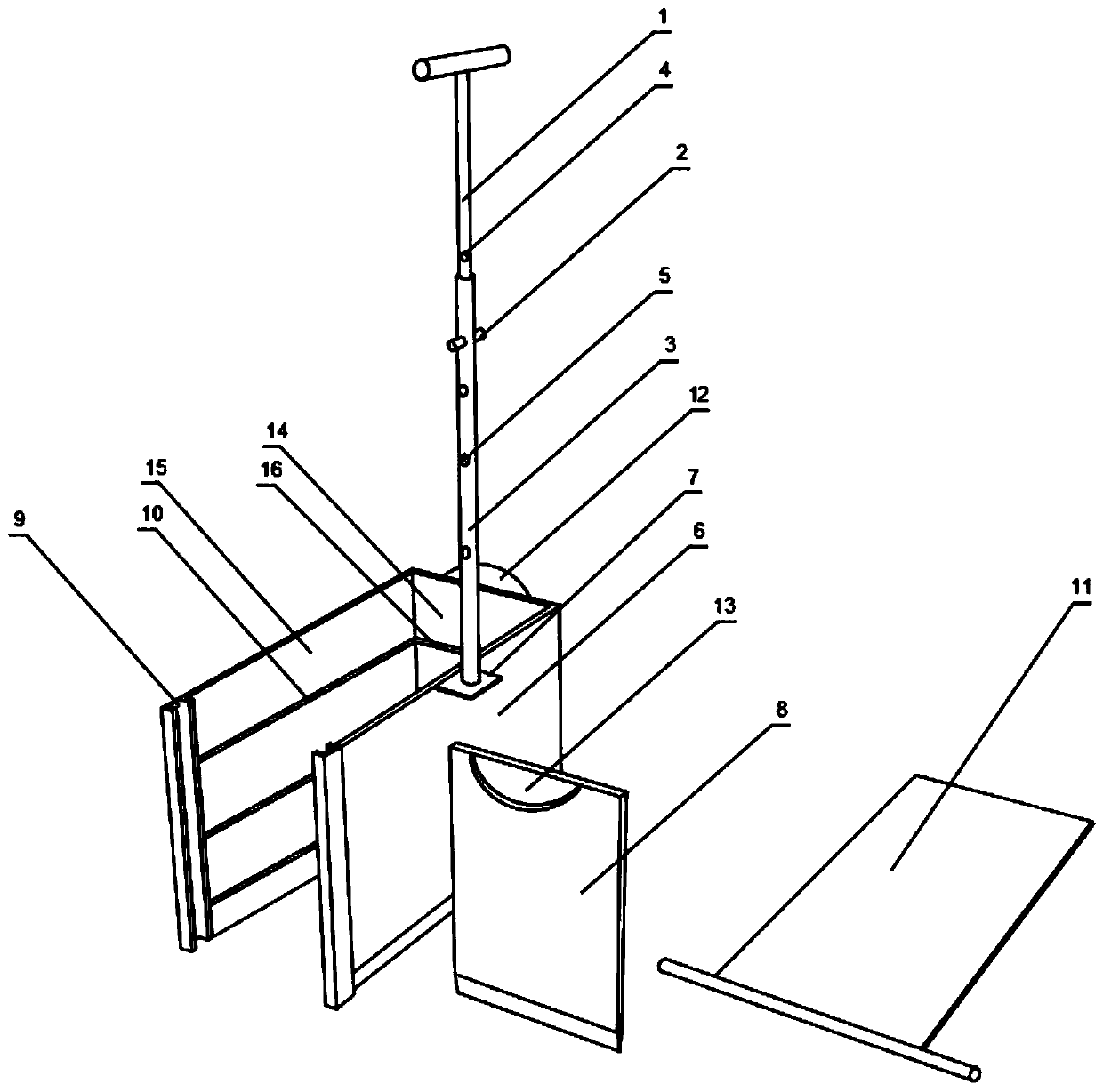 Field rice root system sampling device and method